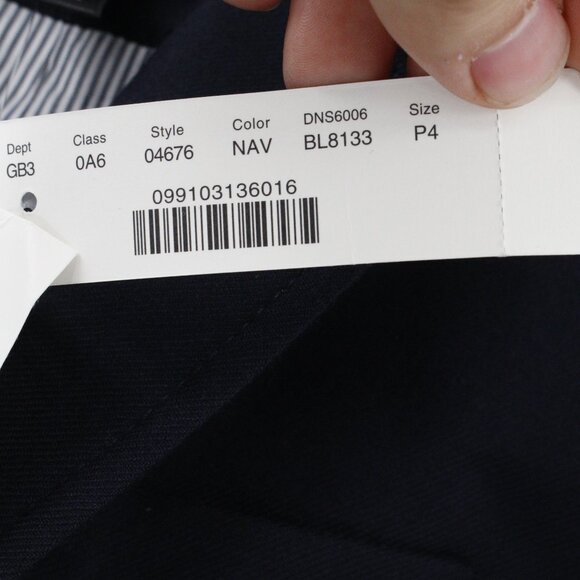 NWT J Crew Blazer Womens 4P Schoolboy Navy Blue Stretch Wool Jacket gold button - Picture 5 of 15